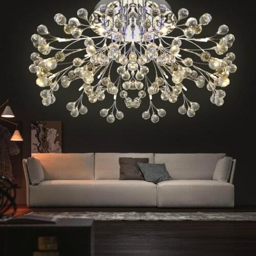 Ceiling ligh round living room crystal lamps style creative restaurant lamps modern minimalist led ceiling lamp bedroom