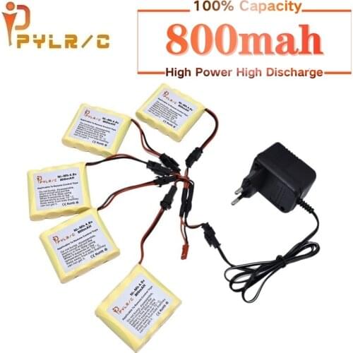 4.8v 800mah Ni-MH Battery And Charger For Rc toys Car Tanks Robots Gun 800mah AA 4.8v Rechargeable Battery Pack For Rc Boats