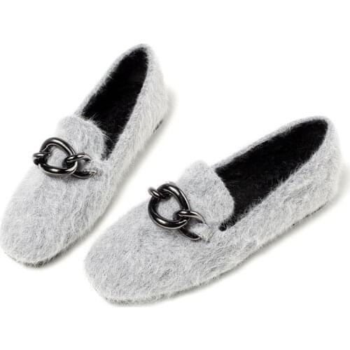 2020 New Style Furry Women 's Shoes Soft, Comfortable, Warm Stylish Fluffy Non-Slip Strong Cheap Indoor Furry Women 's Shoes