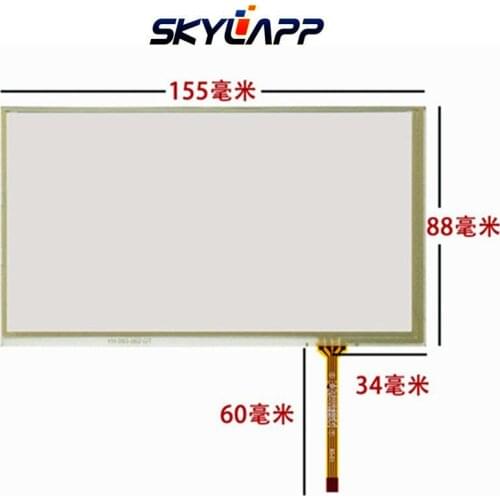 New 6.5"Inch TouchScreen 4 Wire for Audi A3 A4 155mm*88mm Resistance Handwritten Touch Panel Screen Glass Digitizer Repair