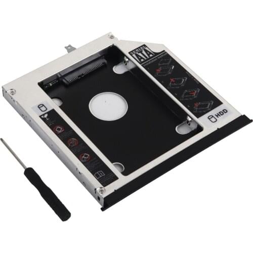 SATA 2nd Hard Drive SSD HDD Caddy Adapter Frame for Lenovo ThinkPad L410 L412 L420 L421 With Bezel and Bracket