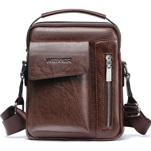 Casual Shoulder Bag Vintage Crossbody Bags High Quality Male Bag Leather Handbag Messenger Bags