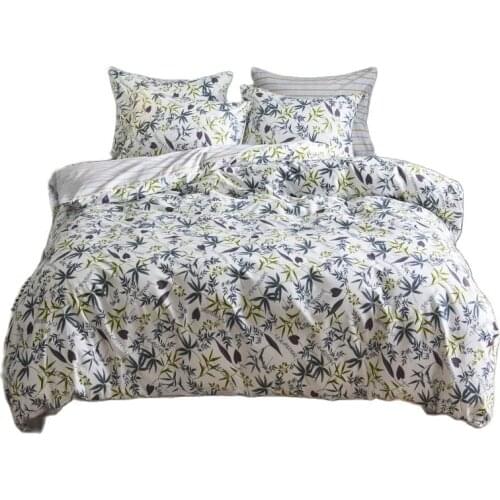 Luxury 100% Cotton Bedding Set USA Twin Queen King Size Bright Duvet Cover Set