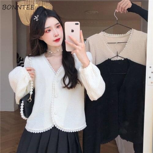 Shirt Women French Style Retro Fashion Autumn Design V-neck Casual Harajku Lace Aesthetic Mujer 3 Colors Stylish Elegant Classic