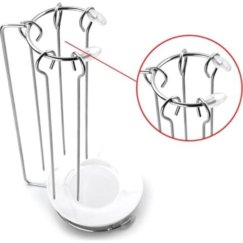 Stainless Steel BBQ Skewers Needle with Rack Grill Holder for Camping Barbecue