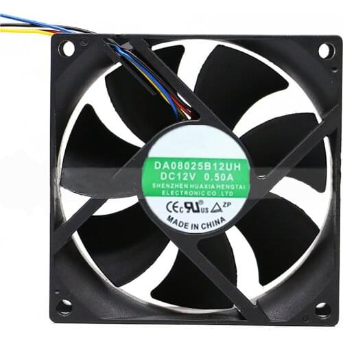 Replacement DA08025B12UH DC12V 0.50A Cooling Fan 8CM Graphic Card Heatsink Cooler Repair Accessories