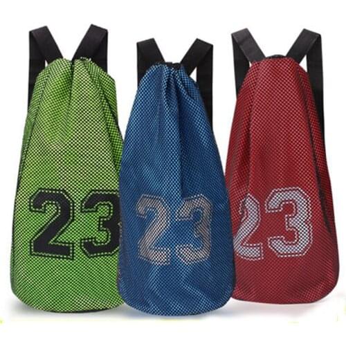 Outdoor Sports Soccer Basketball Storage Bag Travel Beach Drawstring Backpack Gym Swimming Clothing Shoes Bag
