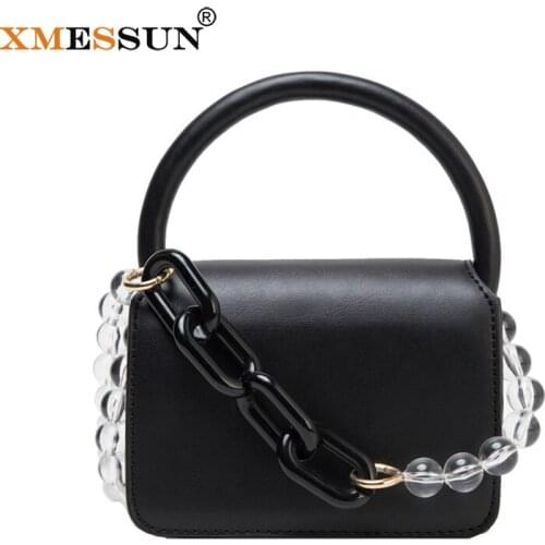 XMESSUN 2021 Summer New Women Leisure Handbags Fashion Brand Shoulder Messenger Bag Trendy Travel Wallet Beaded Straps Ins K38