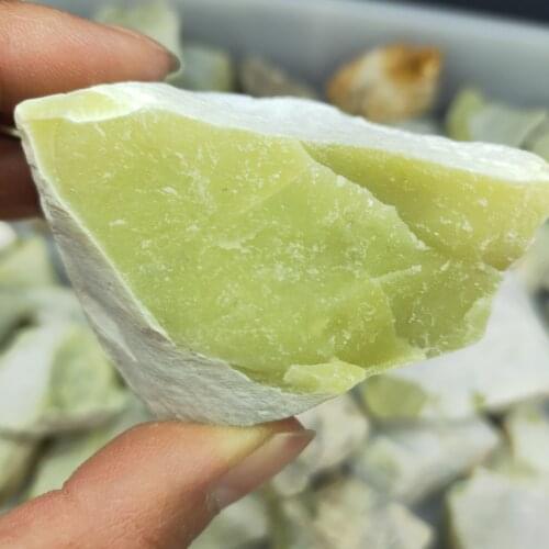 1pcs 80-130g Natural Lemon jade stone original Crystal rock Mineral Specimen reiki Healing for home Decor gift