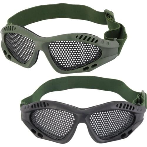 1PCS Tactical Goggles Outdoor Eye Protective With Metal Mesh for CS Game Airsoft Safety