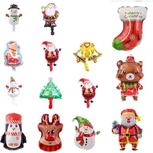 16inch Christmas stock Foil Balloons boy Globos Christmas tree Balloon Christmas party Decoration Navidad Gift Box Ball New Year