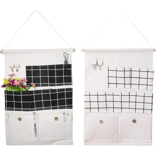 2 Packs over the Door Hanging Storage Bag with 7 Pockets & 2 Hook,Waterproof Organizer Bag for Bedroom Bathroom Closet