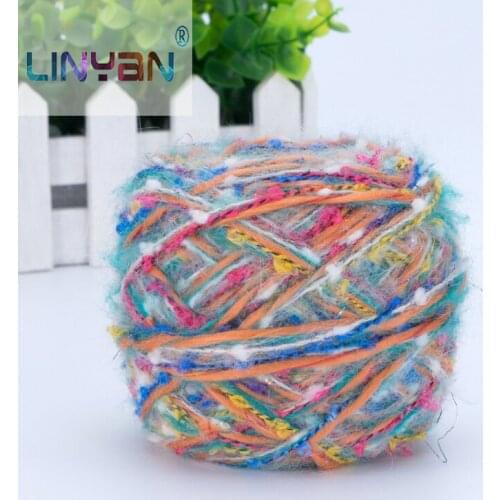 50g Hand knitting scarf ball mohair yarn Crochet yarn chunky bulky knitted wool baby coat Blended yarn for knittiing zl35