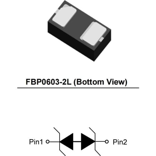 50pcs TVS Diode ESD5451XZ-2/TR ESD5431XZ-2/TR FBP0603-2L AU0561P1 AU0511P1 DFN1006-2 RCLAMP0522P SLP1610P4 RCLAMP0524P SLP2510P8