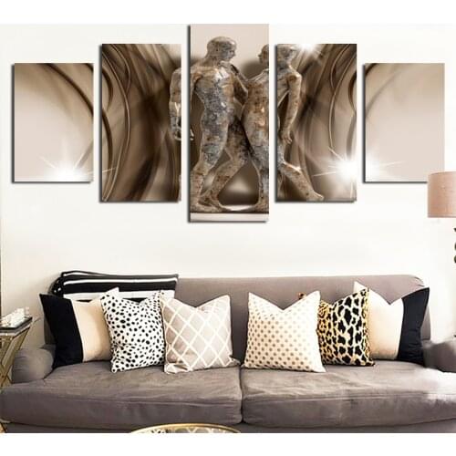 Abstract 5pcs Figure Drawing Picture Home Decor Nordic Canvas Painting Wall Art Posters and Print for Living Room
