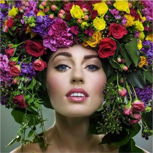 New 5D DIY Full Round/Square Diamond Painting Flower Woman 3D Embroidery Cross Stitch Rhinestone Mosaic Home Dector Gift Yc534