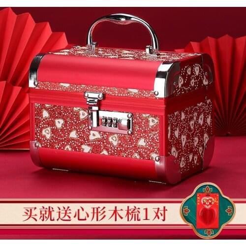 Aluminum alloy jewelry box wedding gift creative modern