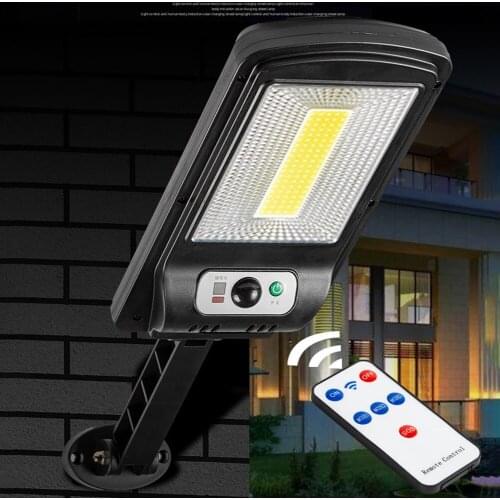 Automatic Solar Lamp with Remote Controller Motion Sensor Outdoor LED Light Intelligent Night Light Garden Courtyard Wall Decor