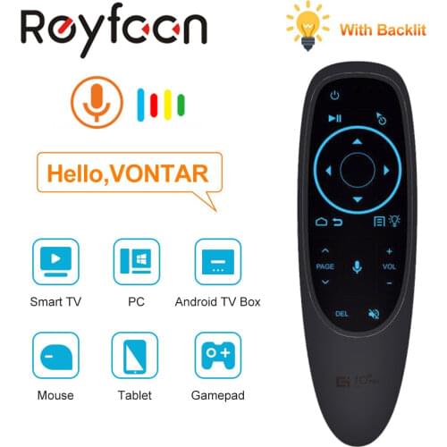 G10 Voice Remote Control Air Mouse 2.4G Wireless Mini Keyboard with Gyroscope G10S IR Learning for Android box X88 h96 MAX V10