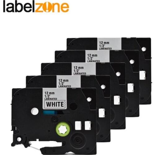 30Pcs Tze231 Black on White tze tape Compatible Brother 12mm*8m Tz231 Tze-231 Tz-231 Laminated label ribbon for P-touch printers