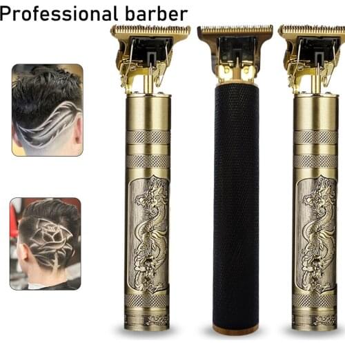 USB Rechargeable Professional Hair Clipper Electric Cutter Cordless Shaver Trimmer 0mm Men Barber Hair Cutting Machine For Male