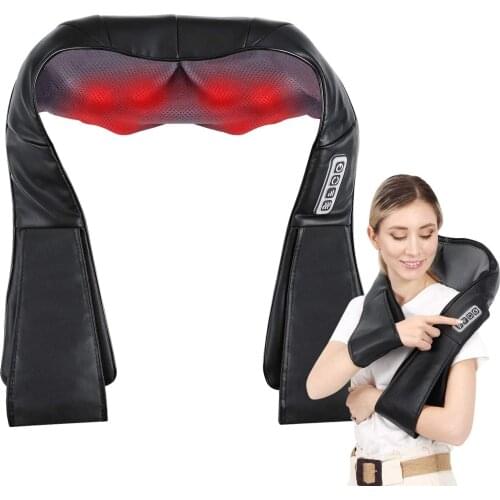Neck & Shoulder Massager Heat Deep Kneading Massage Belt for Neck Shoulder Back Foot & Legs Release Stress Relaxing Yourself