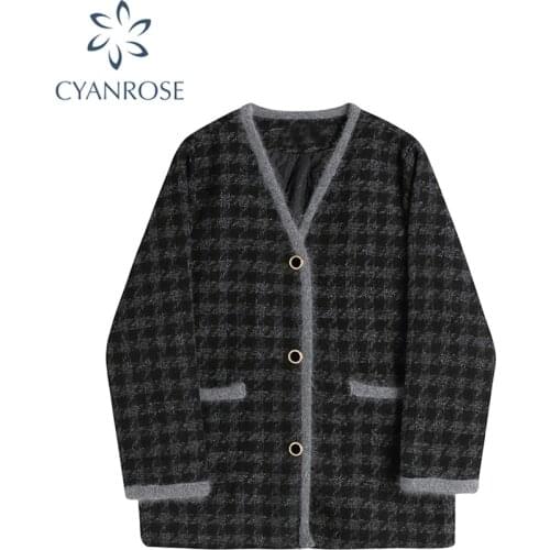Mina buy funny Women's Plaid Coats
