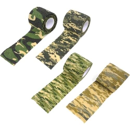 Outdoor Multi-functional Camo Tape Non-woven Self-adhesive Waterproof Non-Slip Camouflage Hunting Paintball Airsoft Rifle Tape
