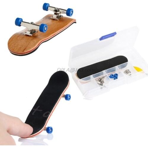 OOTDTY Basic Complete Wooden Deck Fingerboard Maple Wood with Bearings Grit Foam Tape