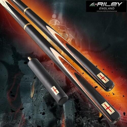 Original RILEY RES-500 3/4 Piece Cue Snooker Cue Handmade Billiard Cue Stick with Extension 9.5 mm Tip with Case DEER MASTER Tip