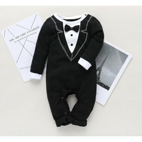 PUDCOCO Newborn Kid Baby Boy Formal Clothes Jumpsuit Romper Playsuit Outfits 0-18M
