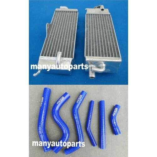 FOR YAMAHA YZ250 1993-1995 93 94 95 ALUMINUM ALLOY RADIATOR & BLUE HOSE