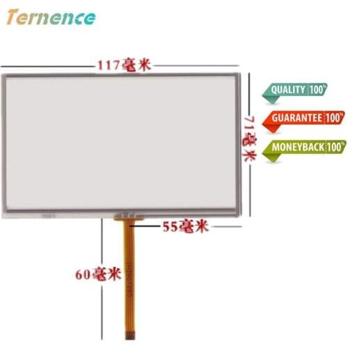 New 5''inch 117mm*71mm Touchscsreen for CHIMEI EJ050NA-01G GPS touch screen panel Glass Handwritten Free shipping