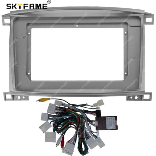 SKYFAME Car Frame Cable Canbus For LEXUS LX470 LAND CRUISER 100 High match 2002-2005 Big Screen Audio Dash Panel Frame Fascias