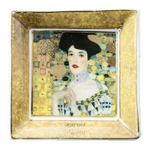 World-Famous Painting Ceramic Ashtray Jewelry Storage Tray Desktop Decoration