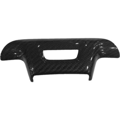 1pc Car Styling Glossy Black Carbon Fiber Car Steering Wheel Trim Cover for Chevrolet Camaro 2016-2020