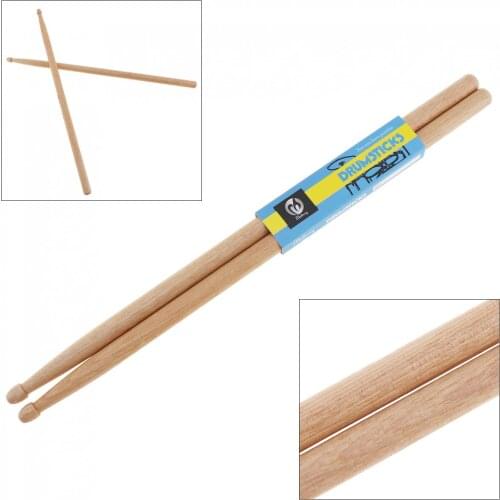 2pcs/lot Drumsticks Hickory Drum Sticks 5A Music Band Jazz Drumsticks Wood Drum Sticks