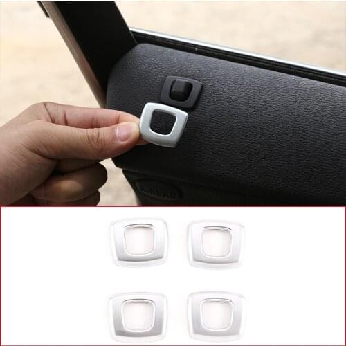 4 Pcs ABS Chrome Car Door Lock Pull Pins Button Cover Trim Stickers For BMW X3 E83 2006-2010 Car-styling Interior Accessories