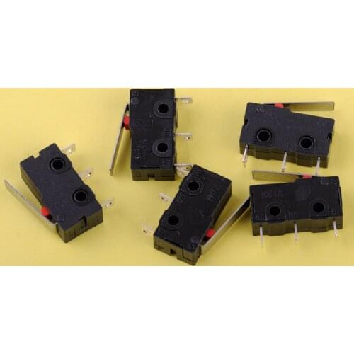 5pcs Black Plastic Hinge Lever Micro Limit Switch AC 125V 5A KW4-3Z-3 For Mill CNC