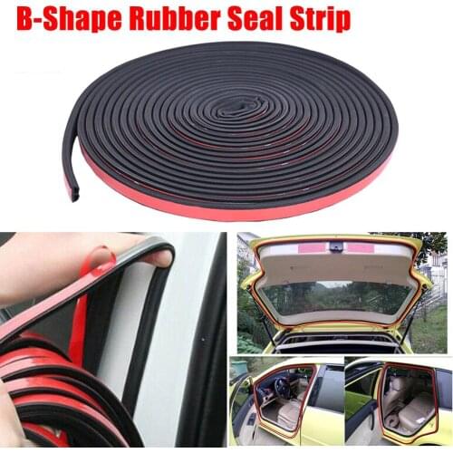 B Shape Rubber Car Door Sound Insulation Seal Strip Sticker For Mitsubishi Lancer 9 10 Outlander 3 4 ASX Chevrolet Lacetti Cruze