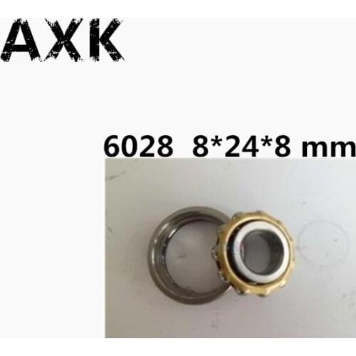 Free shipping 1pcs high quality Magneto Bearing 8*24*8 mm Angular Contact Separate Permanent Motor Ball Bearings 6028