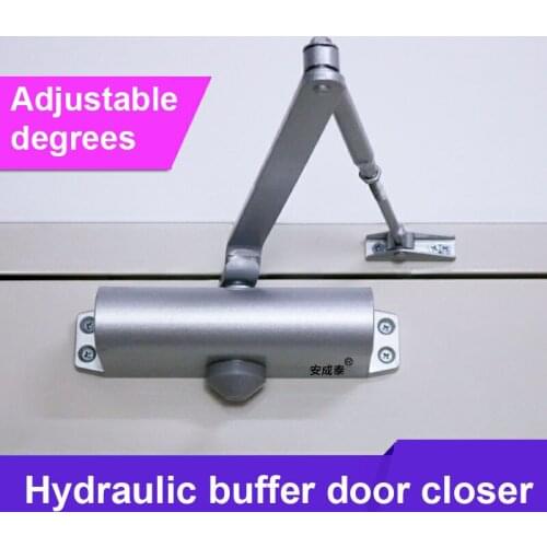 New Arrival Silver Hydraulic Buffer Door Closer For 25kg-85kg Door Protect Door Controller Easy To Install Speed Adjustable