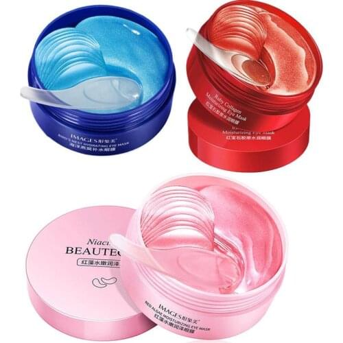 Hydrogel Eye Patches With Hyaluronic Acid And Red Algae Moisturizing Eye Mask (60 Pieces) Anti Wrinkle Eye Bags