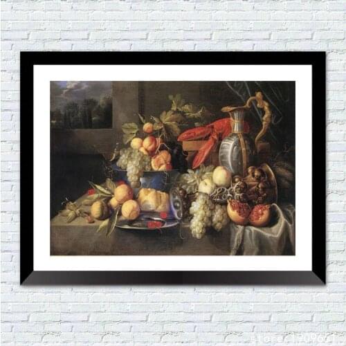 Cotton no frame classical still life fruit peach canvas printings oil painting printed on cotton wall art decoration pictures
