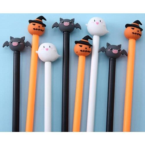 Korean Stationery New Creative Halloween Stylish Pen Plastic Cartoon Gel Pen