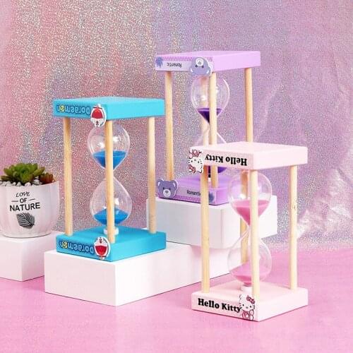 Square Children Woodiness Hourglass Student Gift Home Furnishing Decoration Goods Of Furniture For Display Rather Than For Use