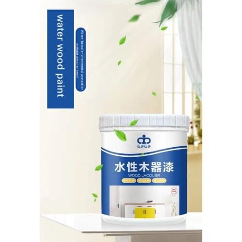 Water-based Lacquer Wood Varnish Furniture Renovation Color Change Door Grey Blue Pink Yellow Paint Household Self-brush Diy