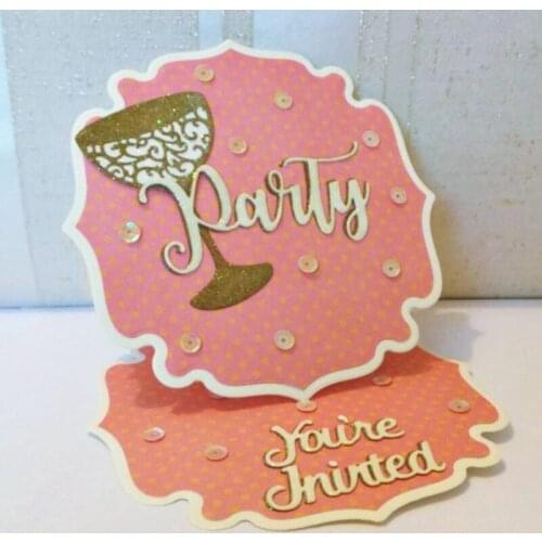 Letters Party Metal Cutting Dies Stencils for DIY Scrapbooking Photo Album Decorative Embossing Paper Card Crafts Die Cut 2019