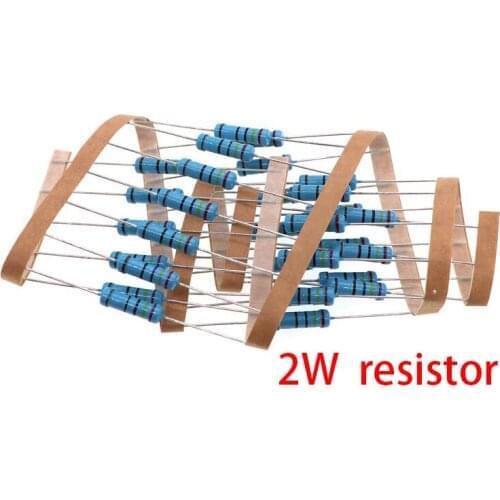 20pcs 2W Metal film resistor 1% 150R 160R 180R 200R 220R 240R 270R 300R 330R 360R 150 160 180 200 220 240 270 300 330 360 ohm