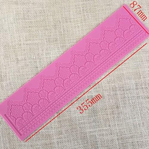 Minsunbak Lace silicone printing pad Embossed fondant mould Cake edge decoration silicone mold